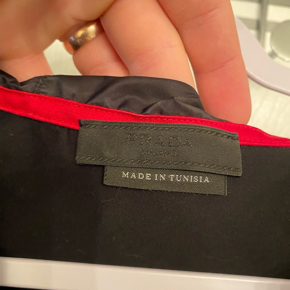 SOLD Thin Prada Hoodie With Nylon Hood and Pocket - Picture 3 of 7